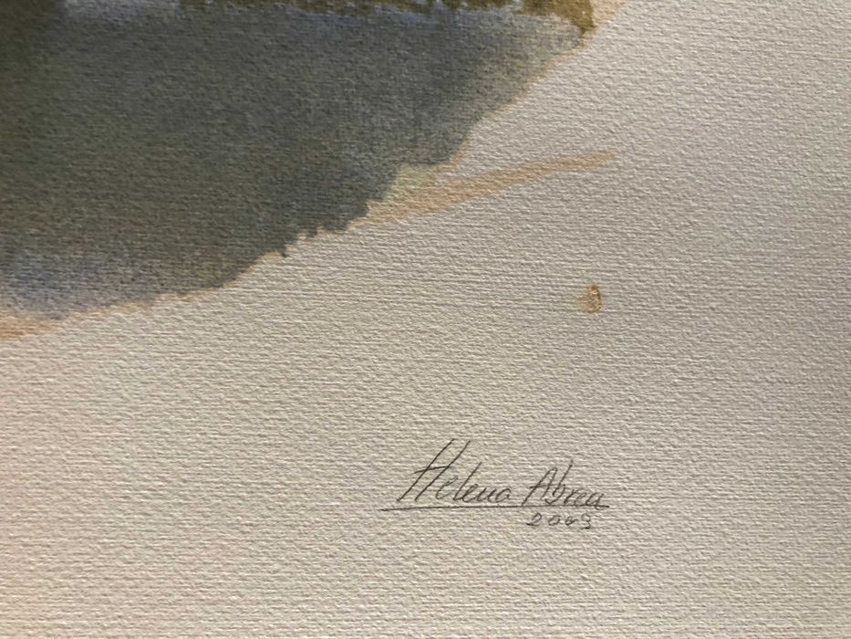 Serigrafia "Reflexão" de Helena Abreu