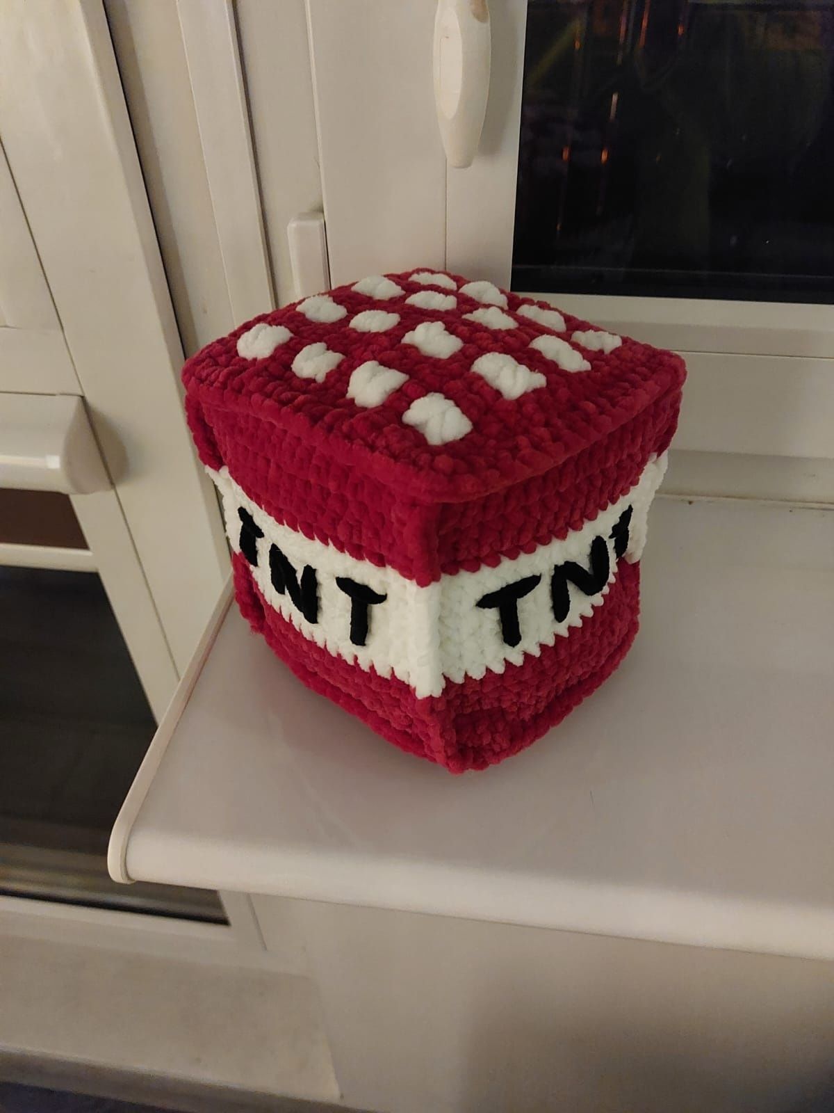 Pluszak maskotka TNT minecraft handmade amigurumi