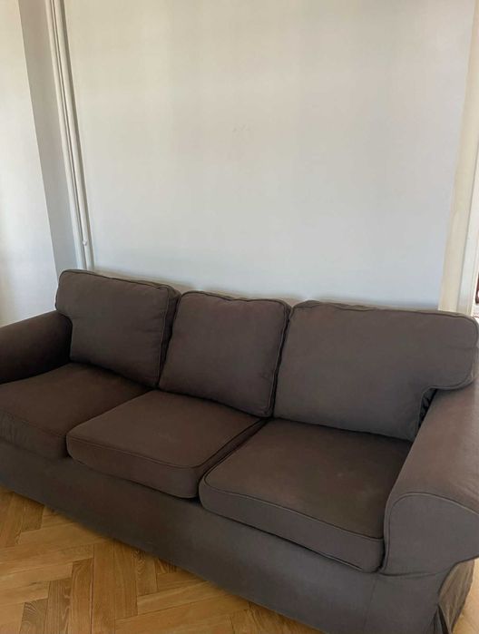 Kanapa sofa Ikea Ektorp Pixbo łózko, salon basic