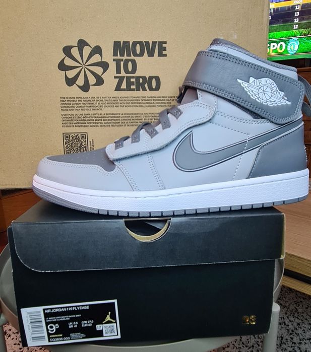 Ténis novos originais Nike AIR JORDAN 1 HI FLYEASE, 43 Europeu 27,5cm