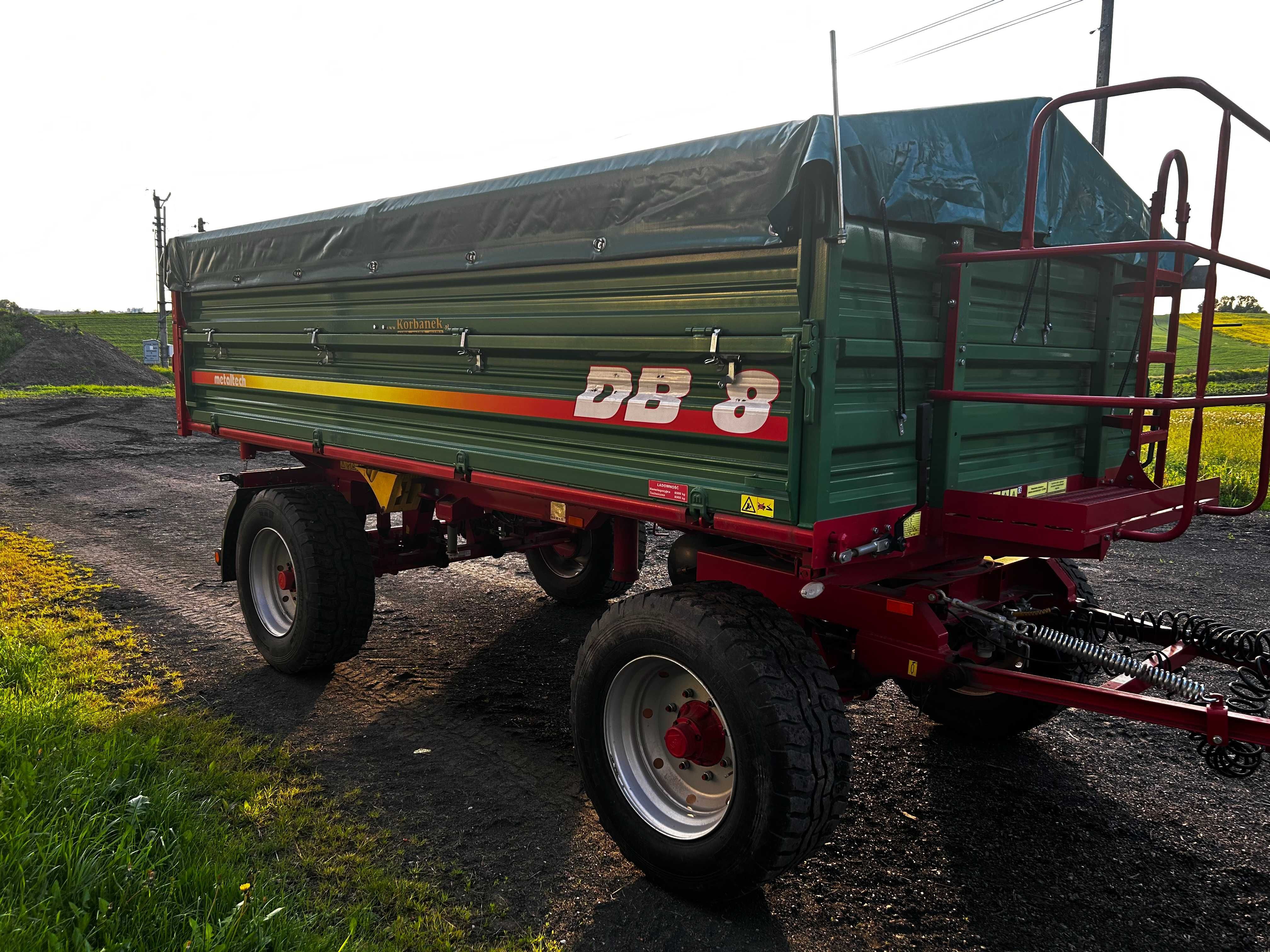 Przyczepa rolnicza Metaltech DB8 8ton 2021r.