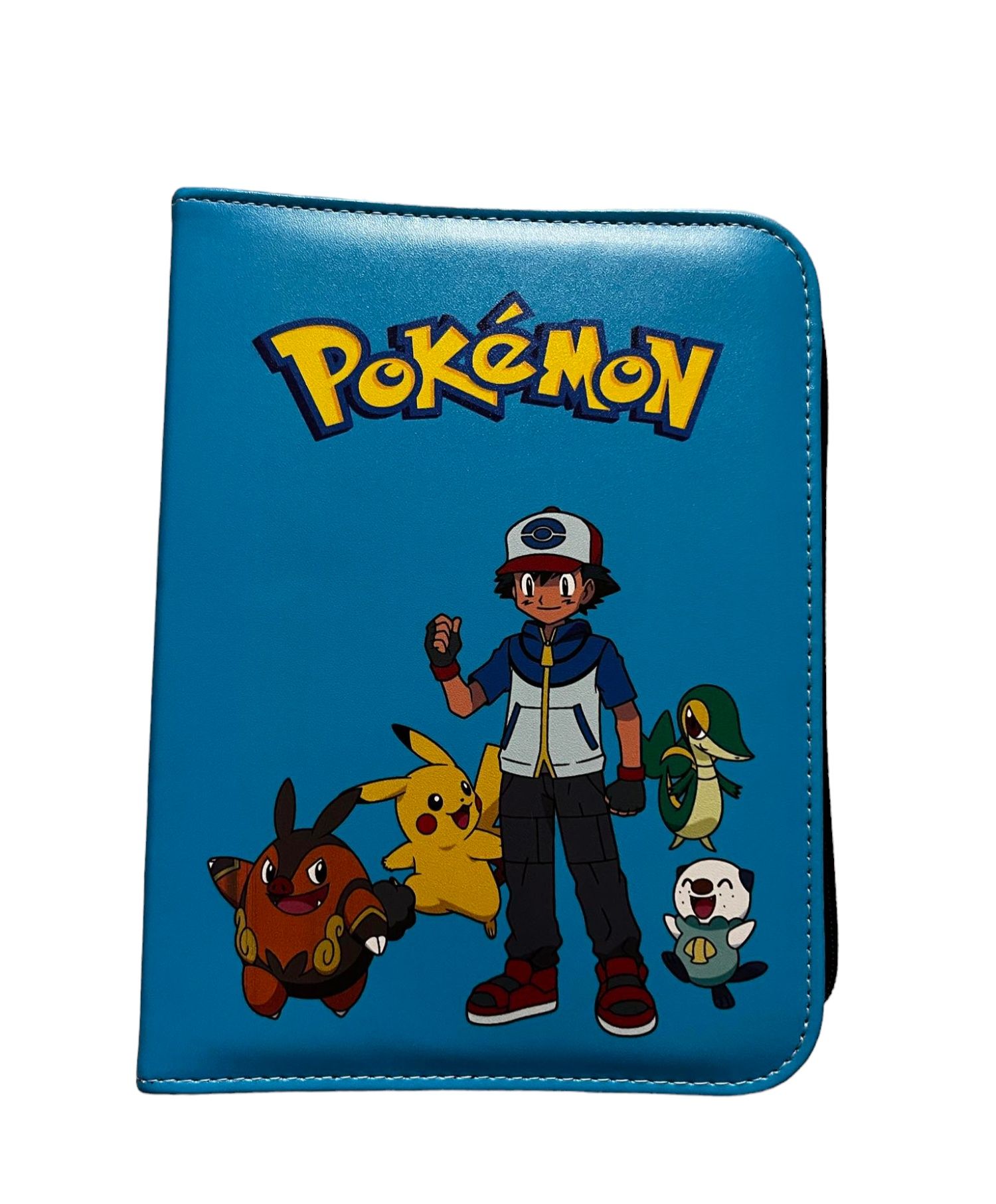 Skórzany klaser na karty pokemon