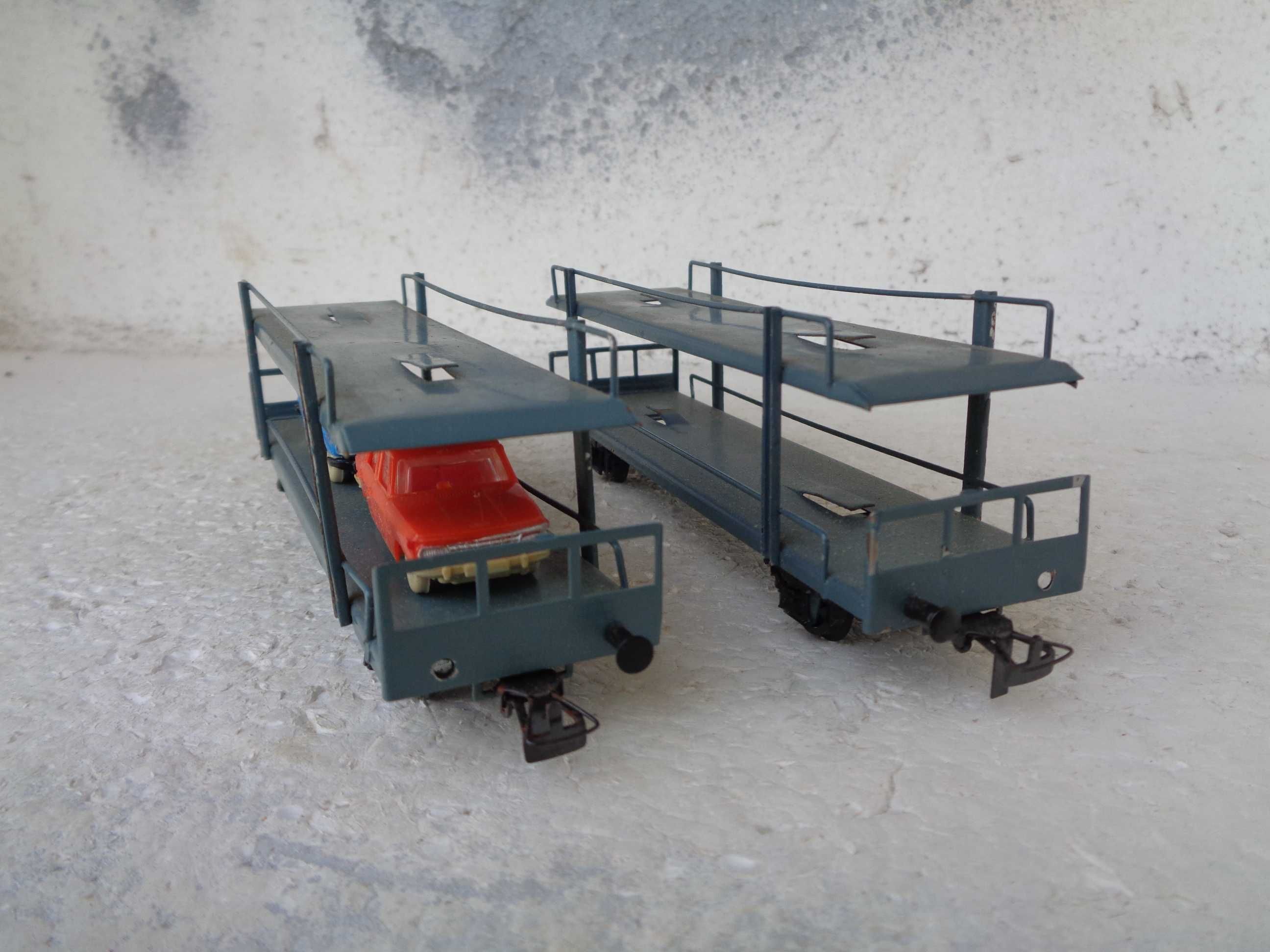 1:87 PIKO 2 porta automóveis em metal comboio