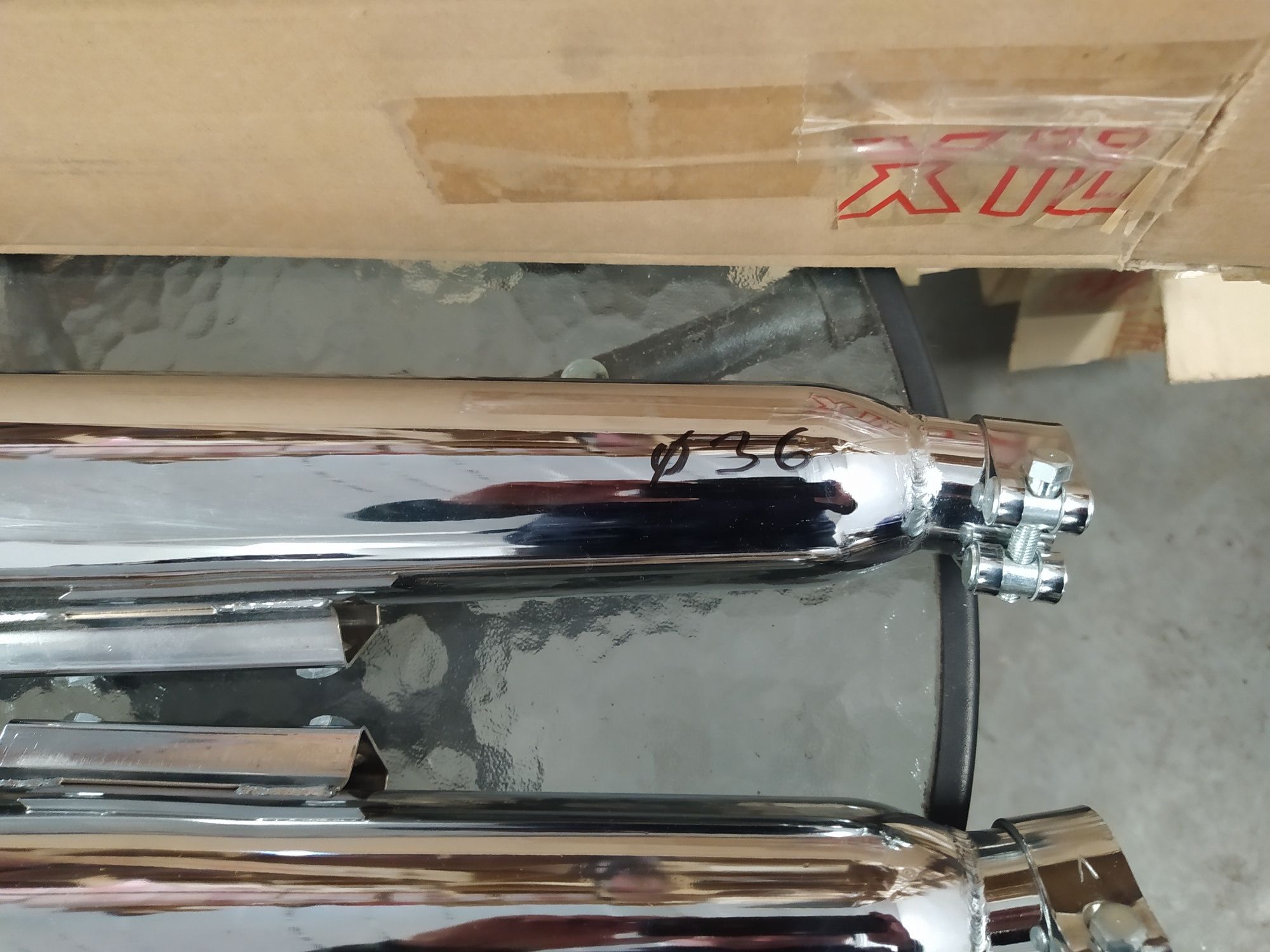 Kawasaki KZ 550 wydech tłumik IXIL Lewy Prawy Chrom