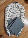 White bambi kokon otulacz khaki Velvet retro z ochraniaczem