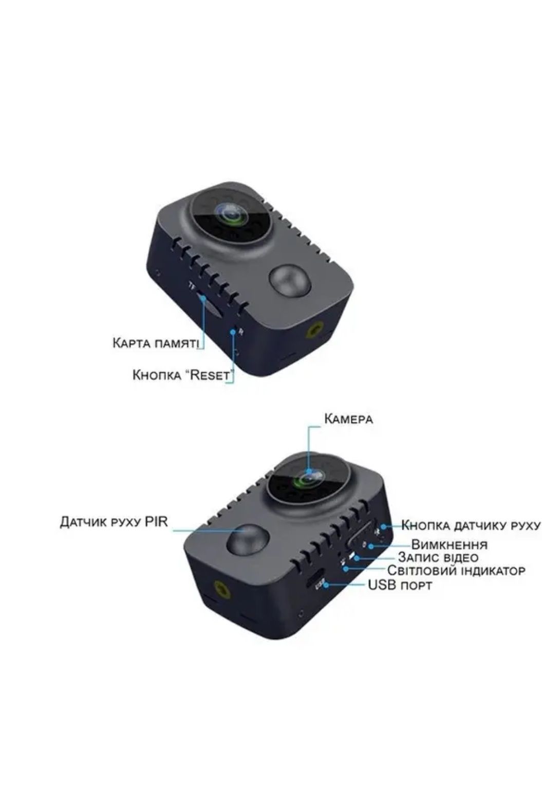 Мини камера MD29 (регистратор, боди камера)