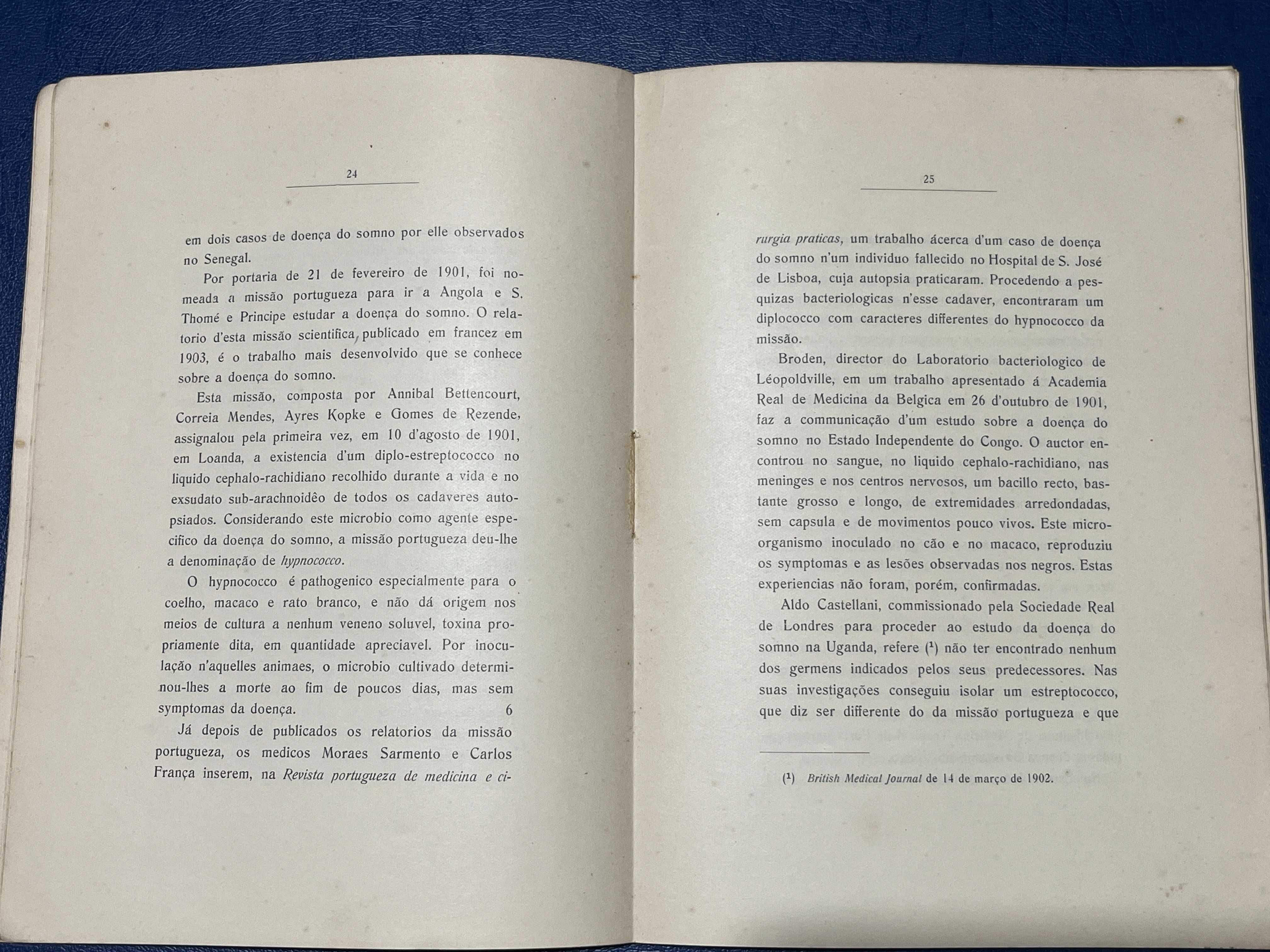 A Doença do Somno (1906) - Joaquim Ayres Lopes de Carvalho