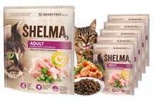 Sucha Karma Z Kurczakiem Dla Kota SHELMA Zestaw 5x750G Bez Zbóż!