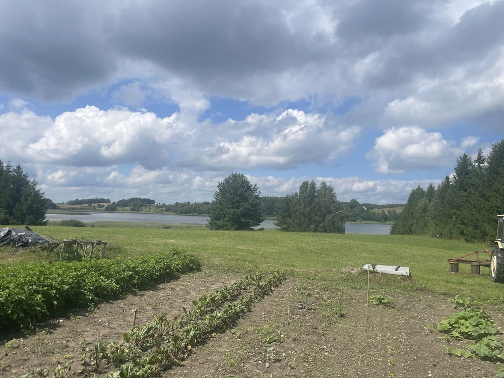 DOM z dużą  działką  przy jeziorze