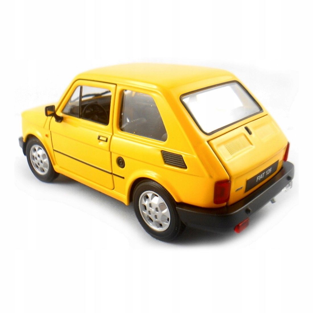 Fiat 126p Maluch PRL żółty skala 1:21 Welly