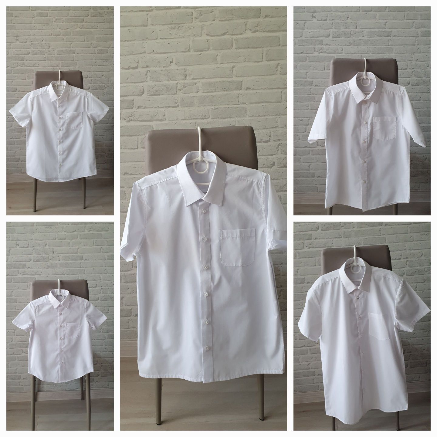 Белые рубашки George, Next, Matalan 3-14л.,новые