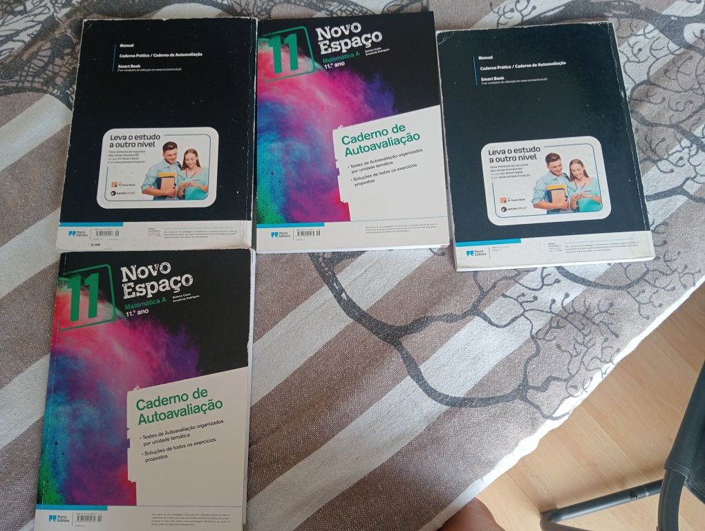 Livros e cadernos Matemática A 11