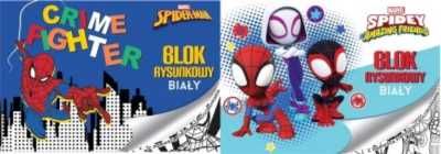 Blok rysunkowy A4/20K biały Spider Man