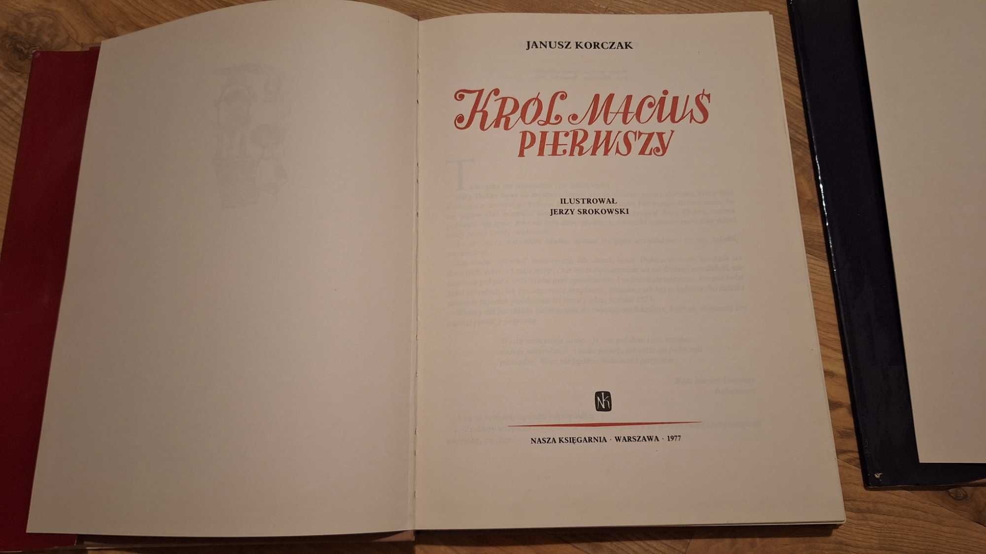 Zestaw J. Korczak "Król Maciuś Pierwszy" i "na Wyspie Bezludnej "1977