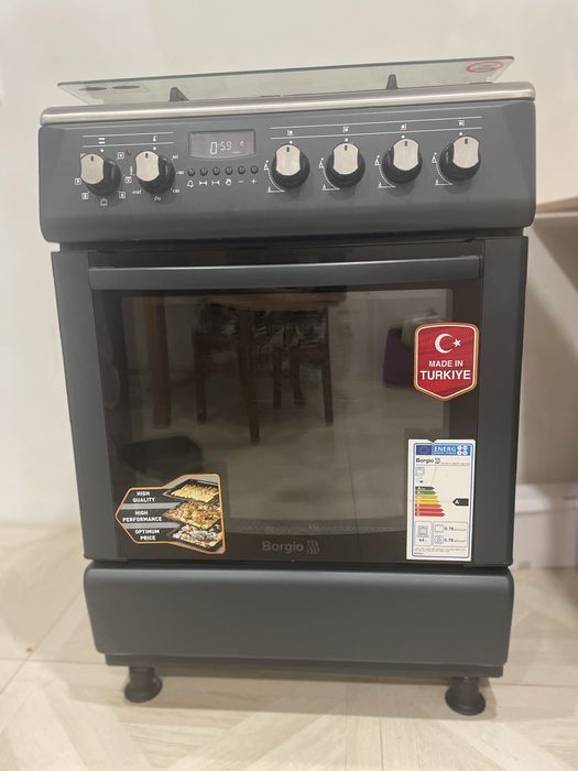 Плита комбінована Borgio GE 640 Gr GCBLDF