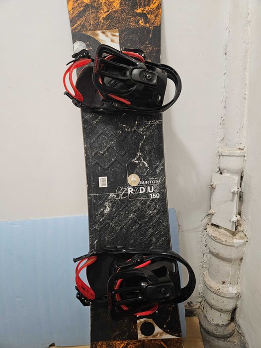 Deska snowboardowa Burton 150cm plus wiązania Salomon