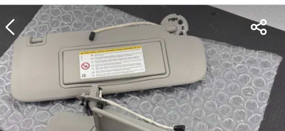 Pala de sol direita nova para opel astra J