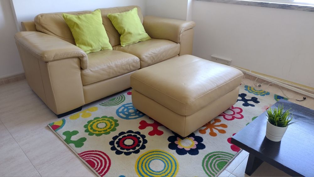 Sofá em pele genuína, da Divani & Divani