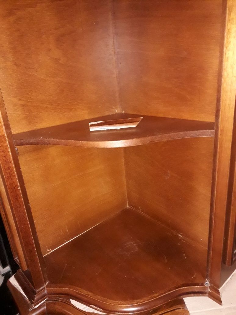 Редкий шкаф витрина угловая буфет сервант мебель резьба кухня