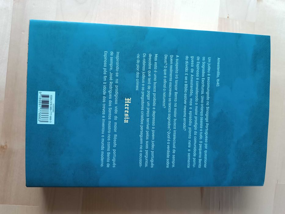 Livro novo de José Rodrigues dos o SEGREDO DE ESPINOSA