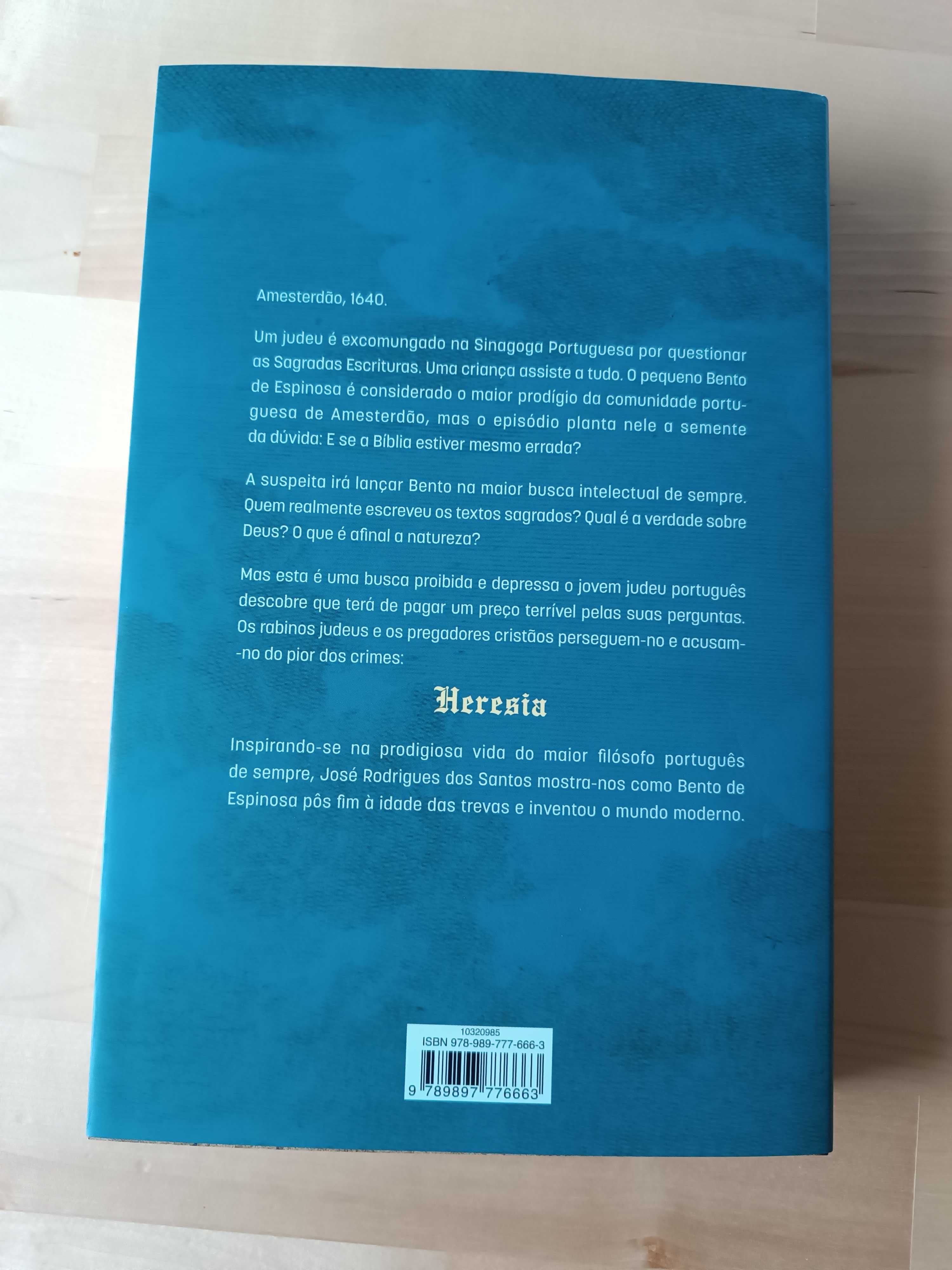 Livro novo de José Rodrigues dos o SEGREDO DE ESPINOSA