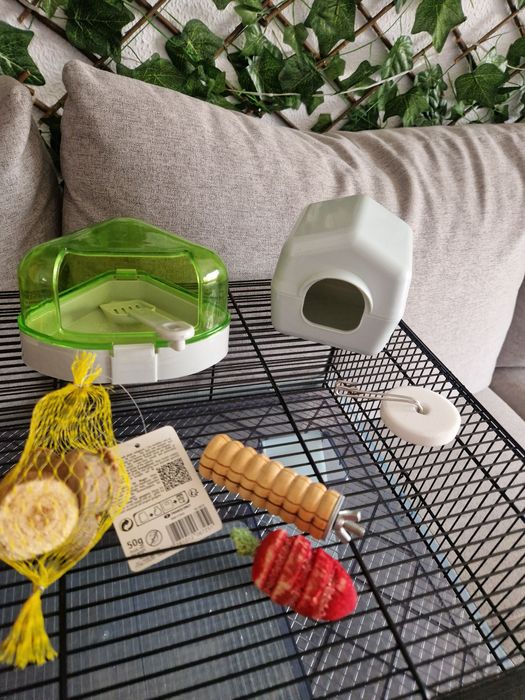 Jaula para Hamsters + Acessórios