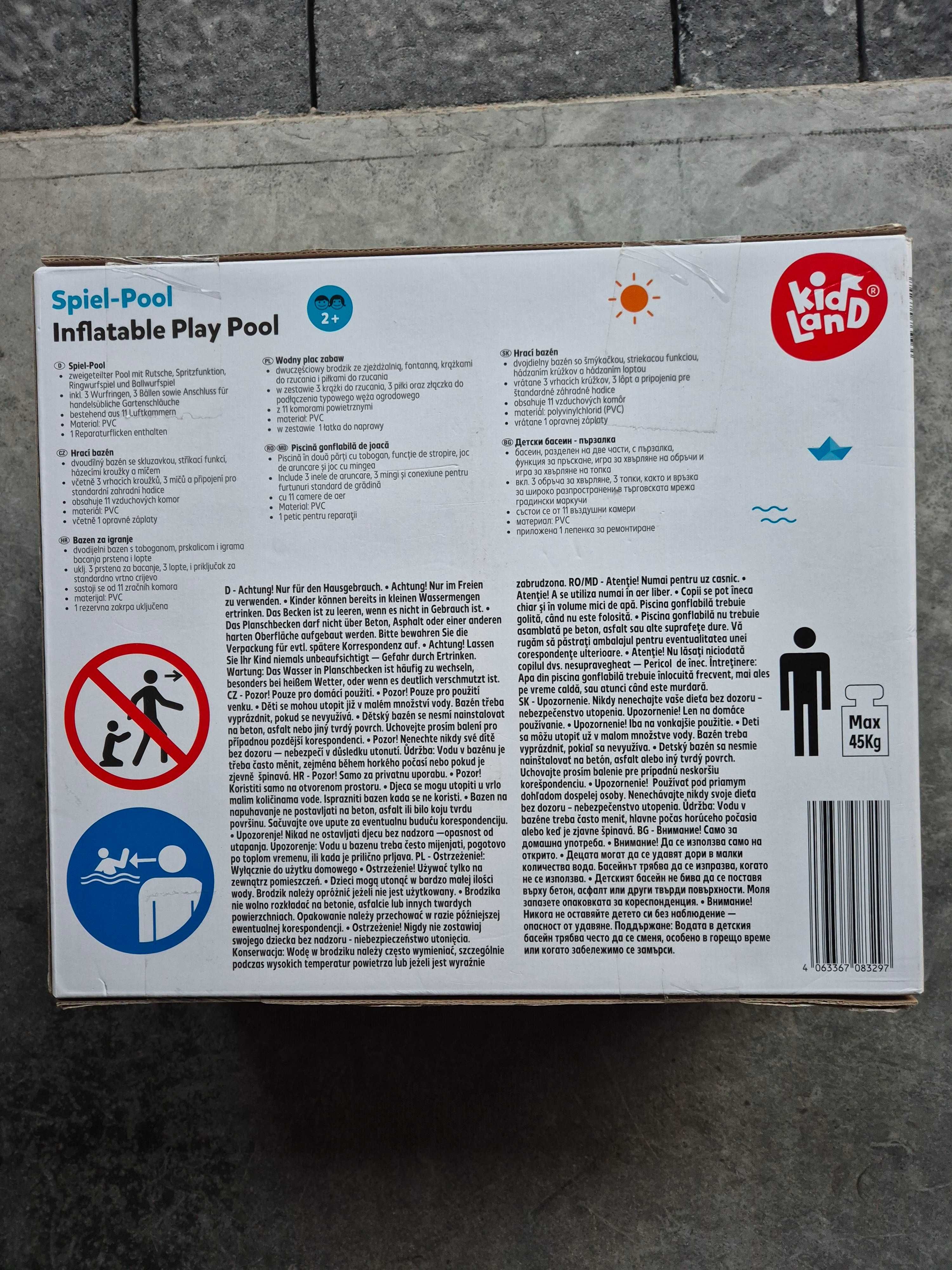 BASEN Wodny plac zabaw Spiel-Pool Inflable Play Pool Kid Land