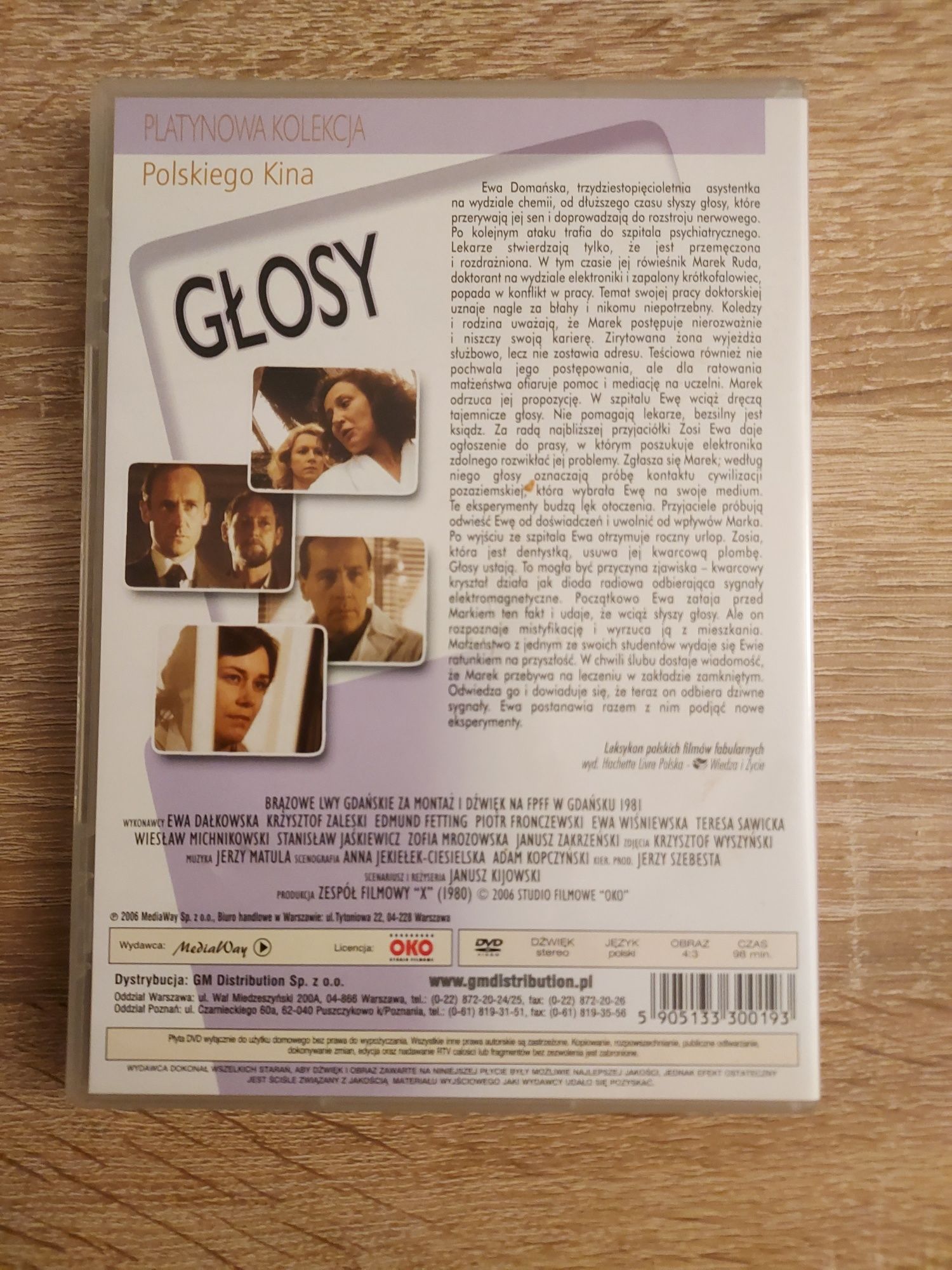 Głosy- Ewa Dałkowska, Krzysztof Zaleski- Film Dvd Unikat