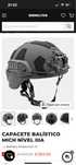 Capacete semimilitar airsoft