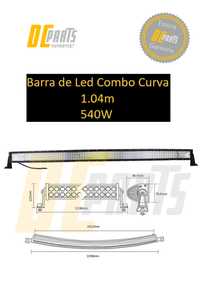Barra Led 7D Curva Combo 1,04m 540W 6000K kit ligação NOVA Fatura