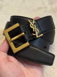 Nowy czarny pasek Yves Saint Laurent pas YSL