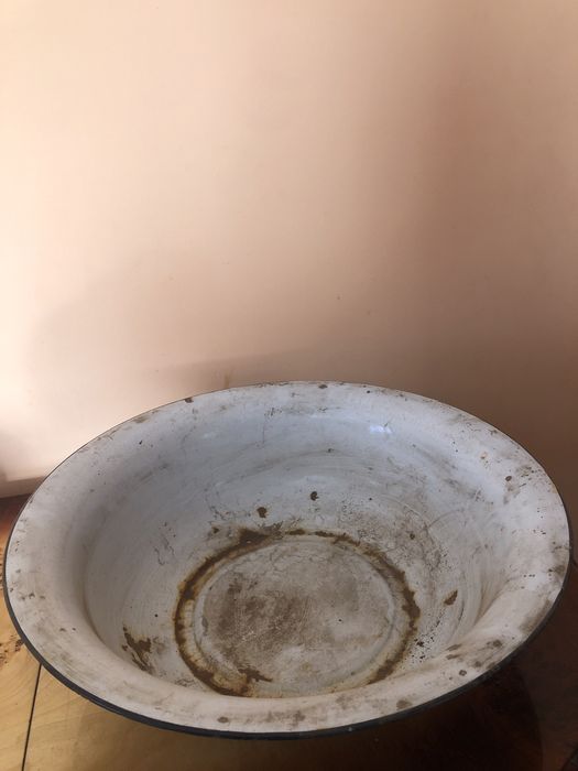 Миска мидниця тазик поливаний полумисок