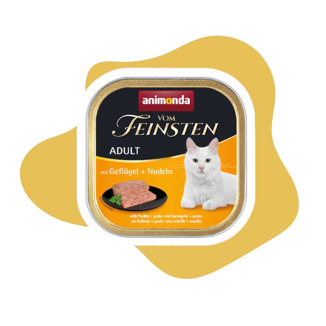 Animonda vom Feinsten Adult Drób Makaron 10x100g Karma mokra