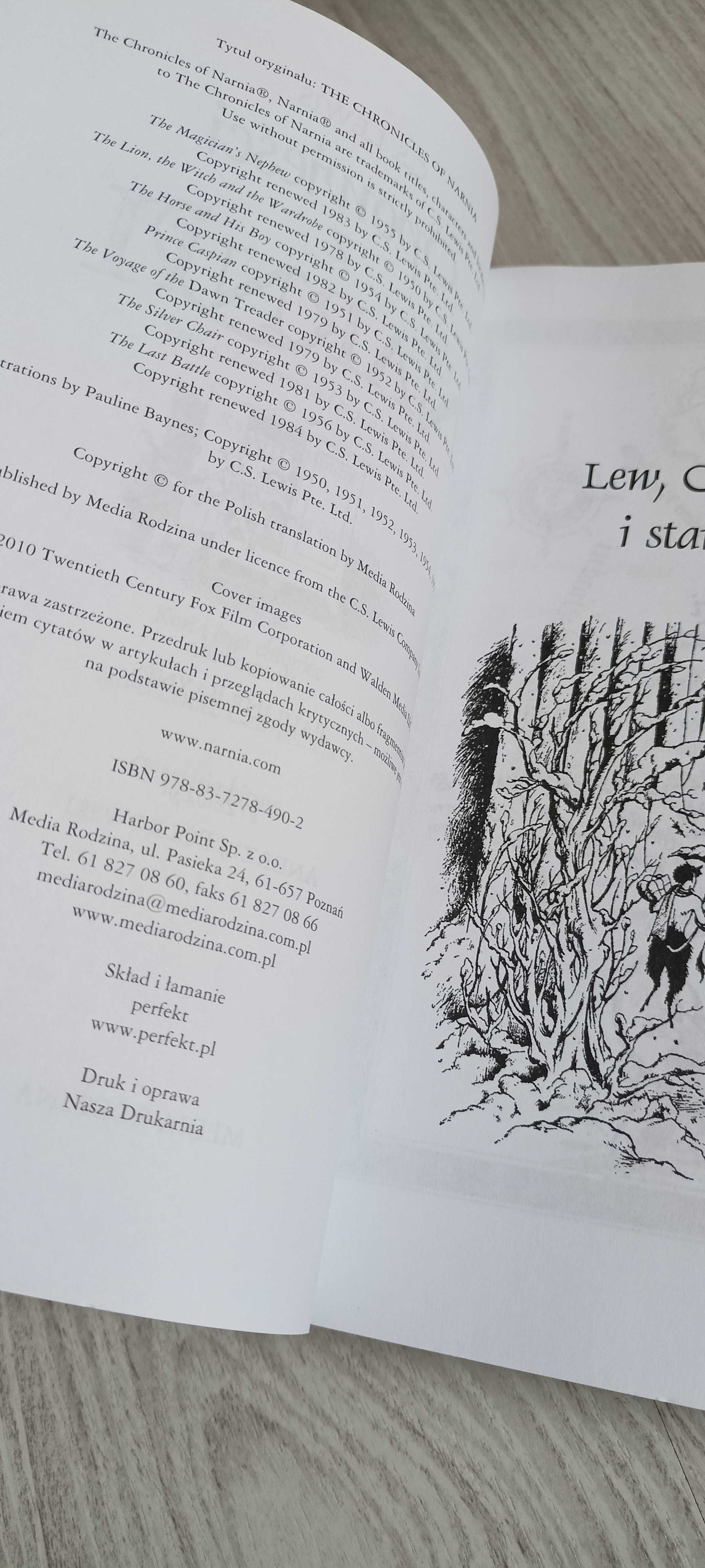 C. S. Lewis Opowieści z Narnii KOMPLET 7 TOMÓW w 1 - DUŻY FORMAT  bdb