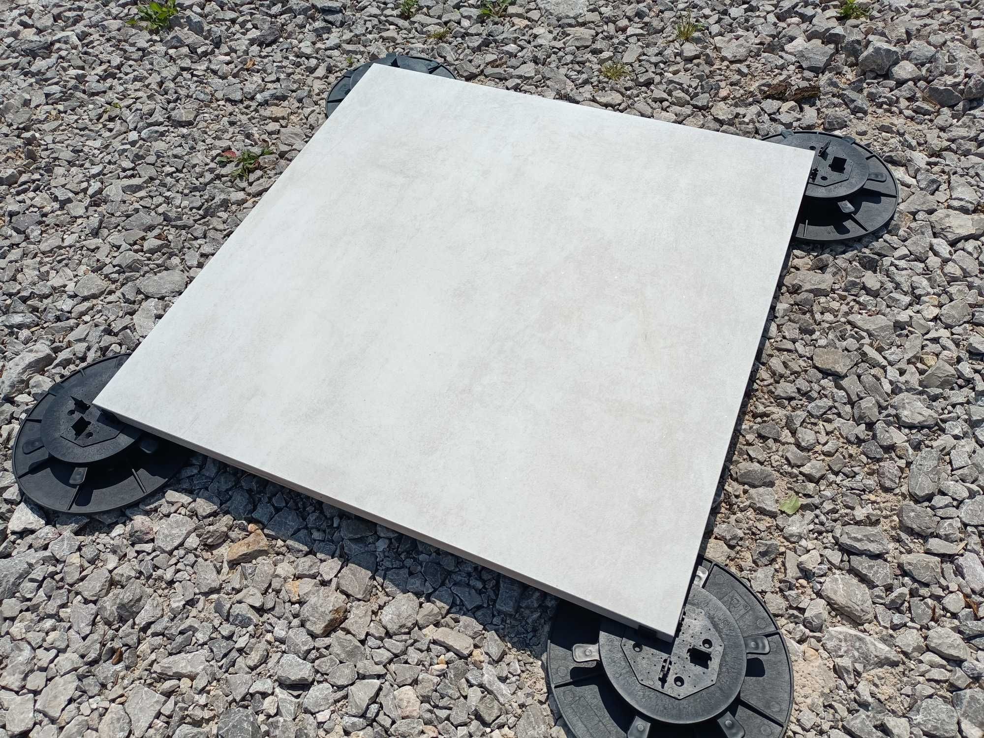 Gres szkliwiony płytki gresowe tarasy altany Beton Bianco 60x60 Gat.1