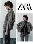Джинсовка Zara оверсайз куртка піджак XS-S підіде на М