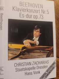 Kaseta MC Ch.Zacharias/ Beethoven Koncert no 5 Es-dur 1988 Eterna