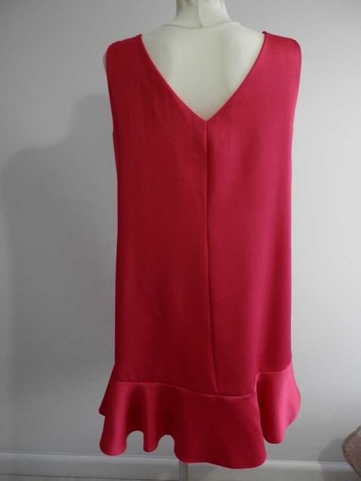 Sukienka Wizytowa Imprezowa Trapezowa Malinowa Reserved XL