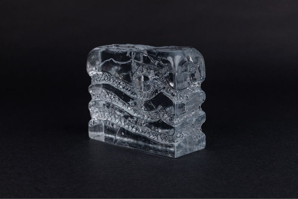 Solifleur Ice Block Ingrid Crystal wazon przycisk na jeden kwiat szkło