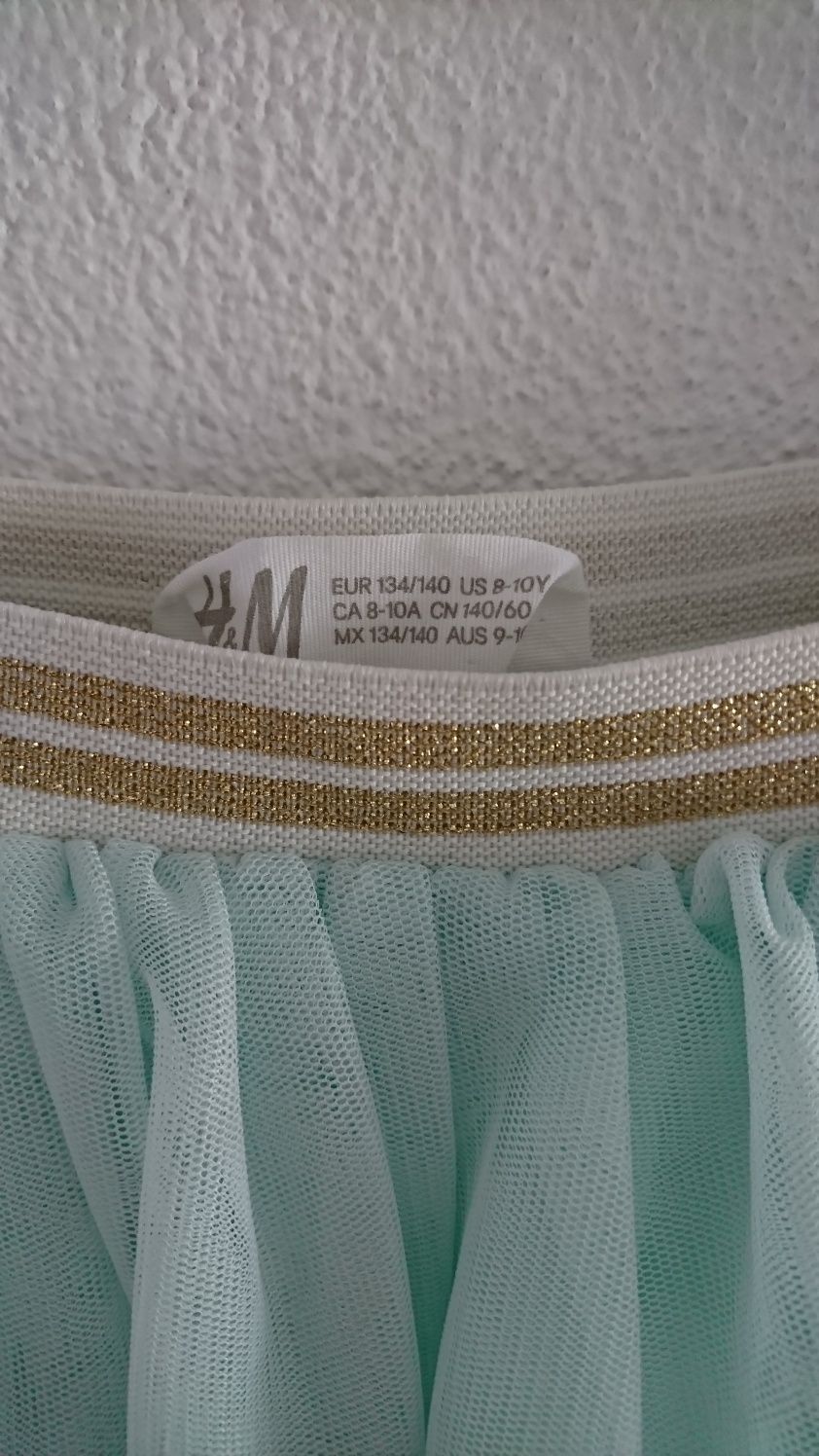 H&M bluzka + tiulowa spódniczka 134 140