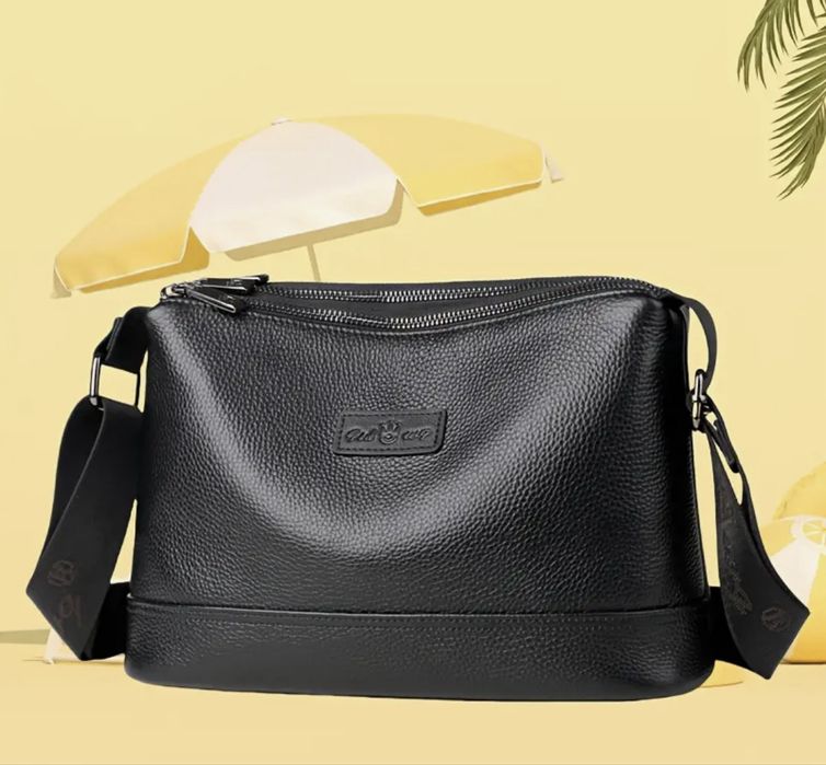 Шкіряна сумка через плече, нова