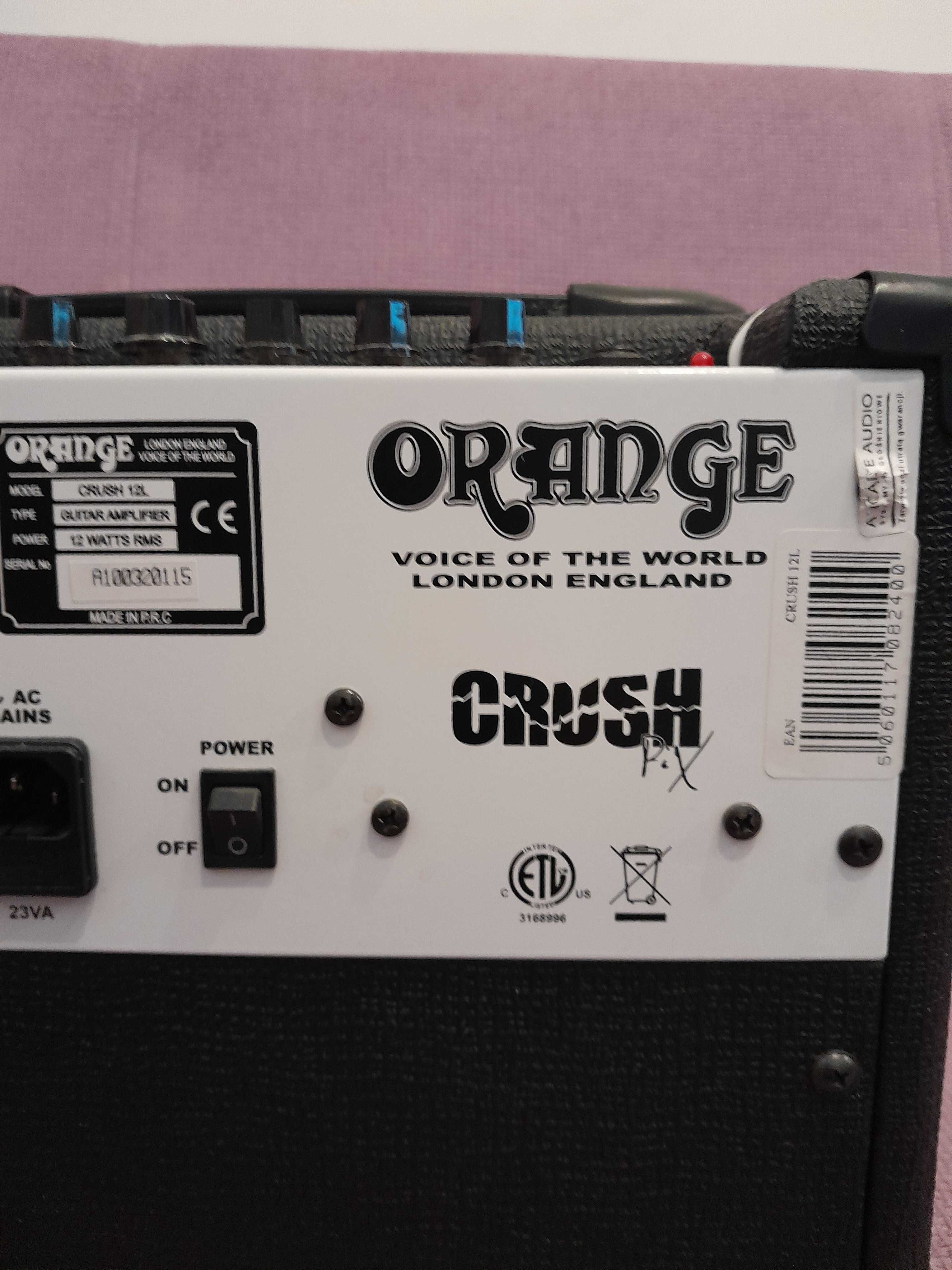 Wzmacniacz piecyk gitara elektryczna Orange CRUSH 12 L kabel 6m gratis