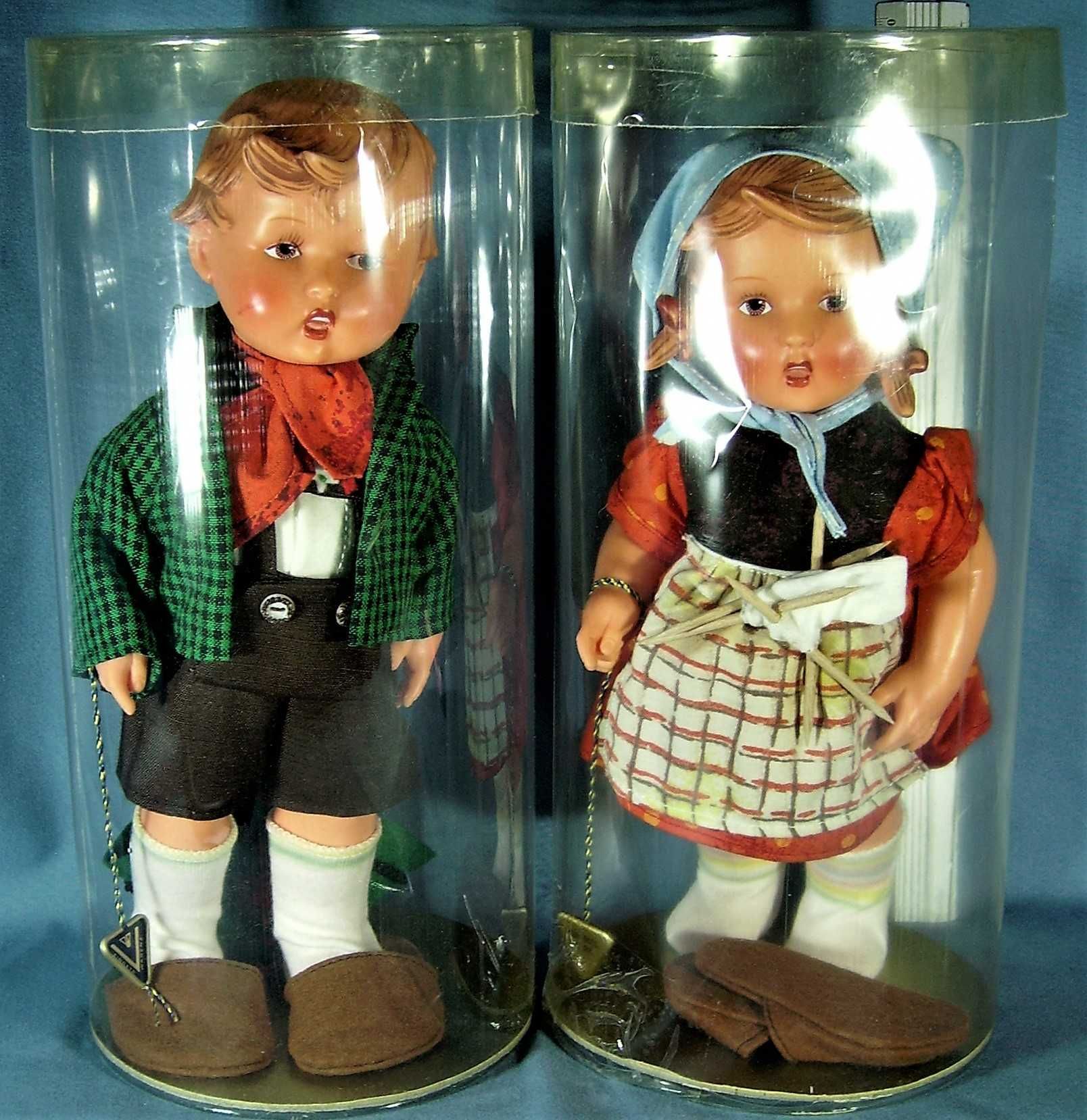 Коллекционная кукла винтажная пара от Hummel Goebel 30 см дві ляльки