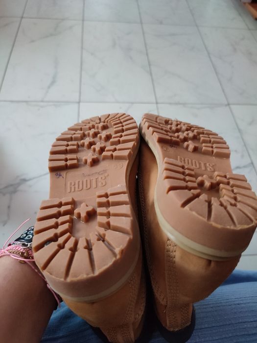 Roots original beżowe timberki  buty trapery r.35