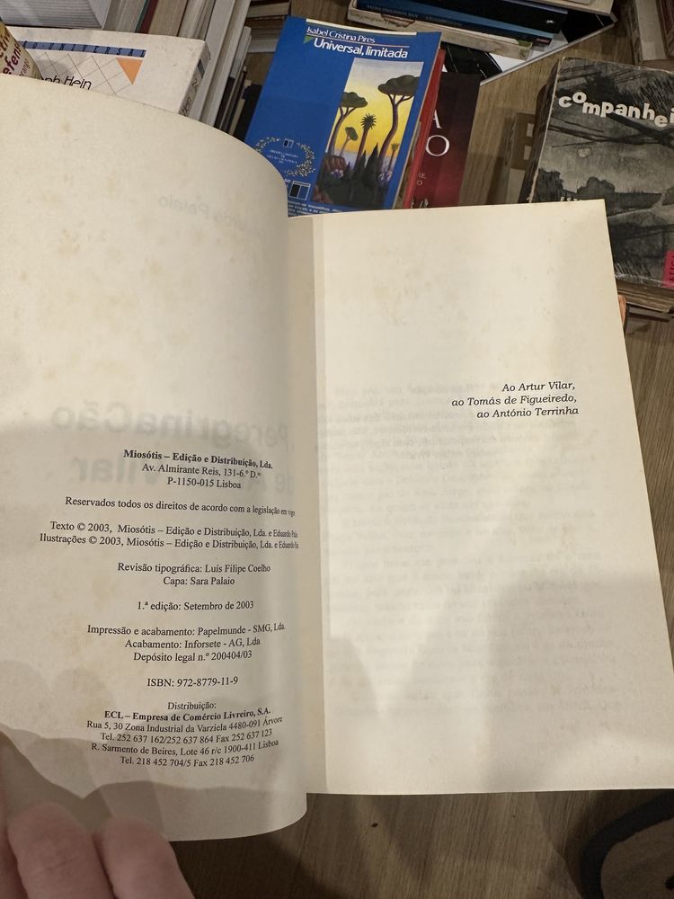 livro A peregrinaCão de Artur Vilar Eduardo Palaio.