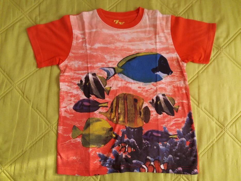 T-Shirt Algodão Laranja Zippy (8 - 9 Anos)