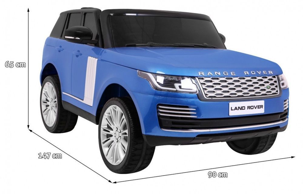 Range Rover Hse Lakierowane Autko Dla 2 Dzieci Niebieski Pilot Pasy