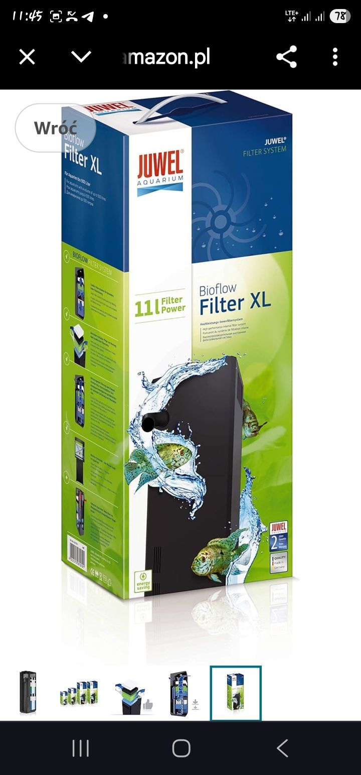 JUWEL Bioflow XL (87070) - Filtr wewnętrzny dla akwarium o wysokości 6