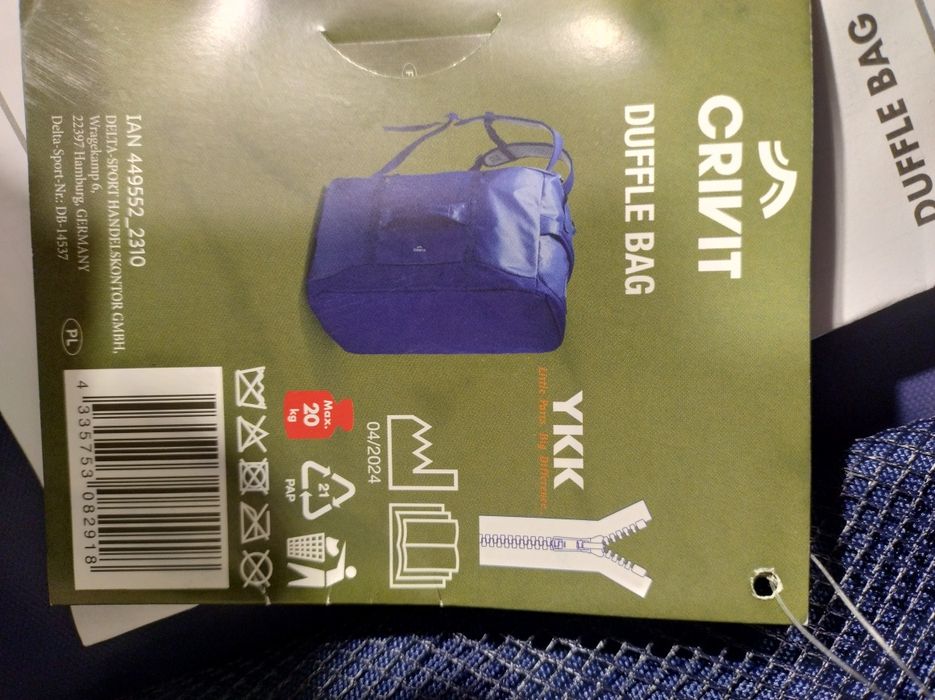 Torba podróżna Crivit 92 L