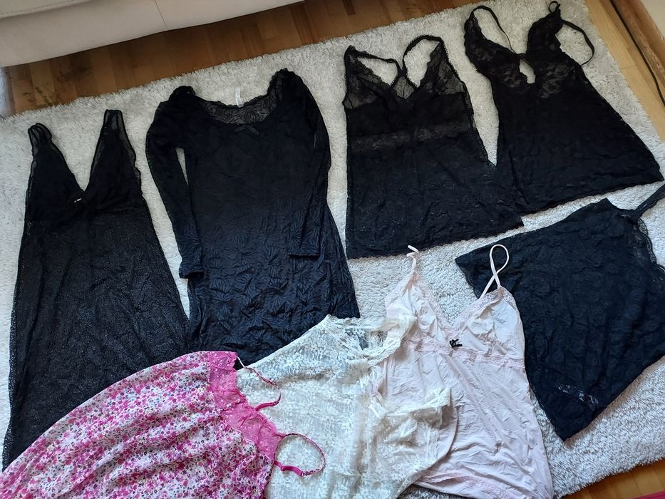 NOWE 8 sztuk 38-40 koszulki halki Intimissimi Esotiq ekskluzywne